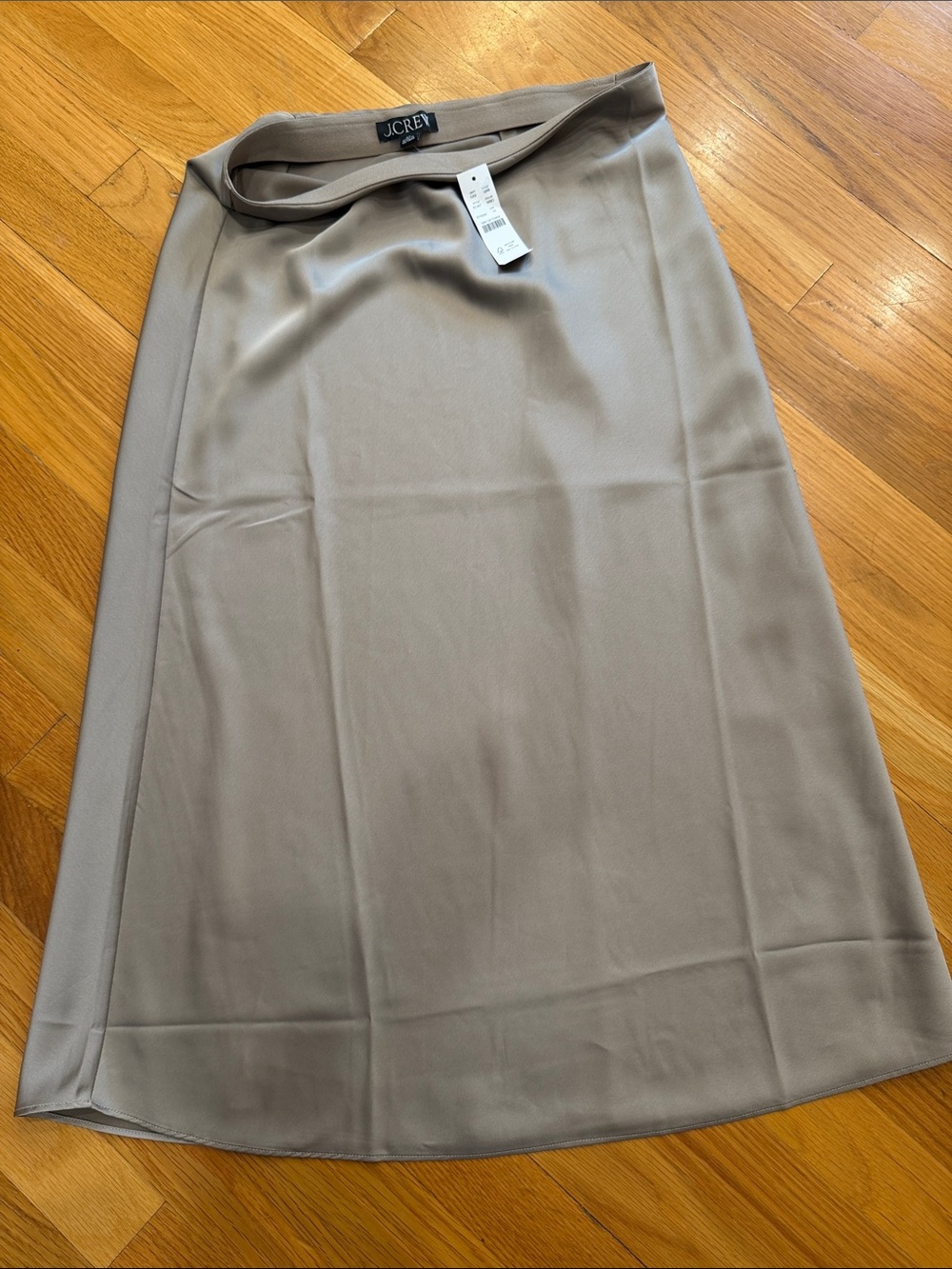 J. Crew Women's Taupe Midi A-Line Skirt